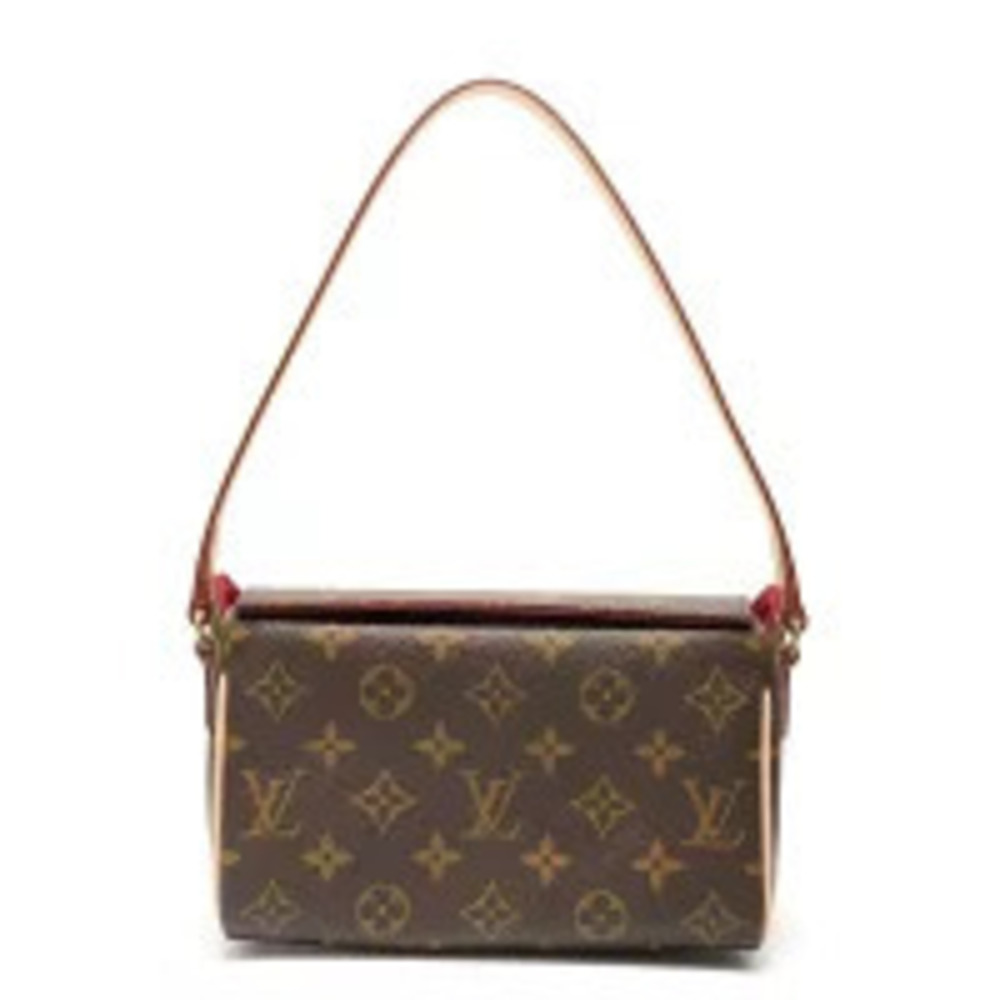 Louis Vuitton Shoulder Monogram Brown Bag Recital
